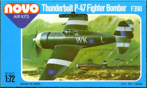 Верх коробки NOVO F390 Thunderbolt P-47 Fighter bomber